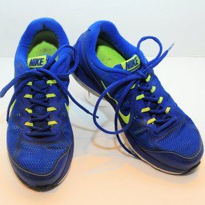 Men's Nike Dual Fusion Run 3 Sneaker Shoe Size 9 Cobalt Blue & Lime Green